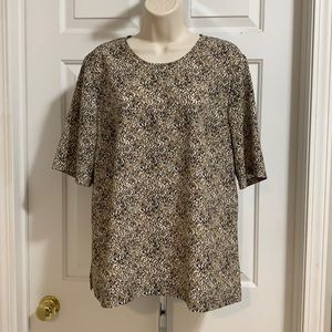 Talbots leopard size 16 blouse